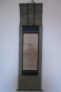 アンティーク　長さ約88×23cm 掛け軸　仏画　仏教美術　