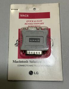 (動作未確認・現状渡し・取説付) Macintosh Solution adapter MAC6 マッキントッシュとLG製モニタの接続用変換アダプタ　管N