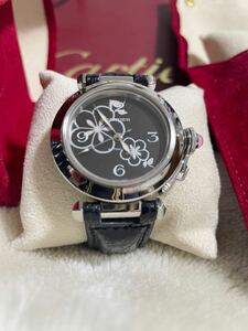 クリスマス限定モデル　カルティエ腕時計 パシャC ウィンターフラワー 2007年　W3109699
