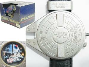 即決は送料無料 デッドストック新品1993年製スターウォーズ限定品MILLENNIUM FALCONミレニアム ファルコン時計Lucasfilm正規品STAR WARS