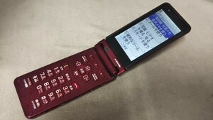 D4803 docomo FOMA らくらくホン プレミアム F884i FUJITSU ガラケー 折畳式 簡易動作確認＆簡易清掃＆初期化OK 判定○ 現状品 送料無料　