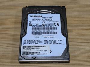 正常 TOSHIBA MK3275GSX 出品中のハードディスクと同梱可能 320GB HDD 2.5インチ パソコン部品 PCパーツ 自作 研究 部品用にも