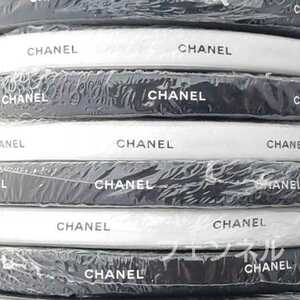 新品未開封 CHANEL 百貨店 コスメカウンター ラッピング プレゼント用 限定 リボン 黒 ブラック 幅1.5cm１巻 100m シャネル ロゴ ギフト