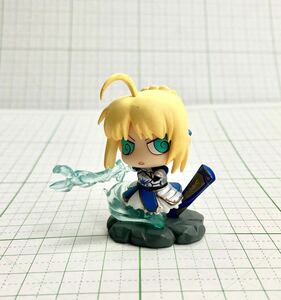 ぷちきゃら　セイバー　アルトリア・ペンドラゴン　メガハウス　Fate/Zero 聖杯戦争編　マスコット　フィギュア　中古ジャンク　食玩