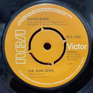 ◆1円開始!◆UKorg7”s!◆DAVID BOWIE◆THE JEAN GENIE◆