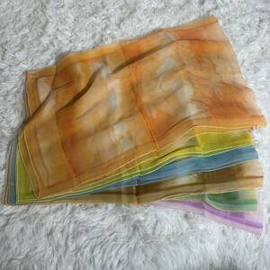 シルク　スカーフ　ストール　110㎝×35㎝　6枚セット正絹 和装 