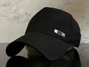 【未使用品】50F★OAKLEY オークリー キャップ 帽子 CAP 上品で高級感のあるブラックの伸縮素材にメタル製ロゴ♪《伸縮前60㎝～63㎝位迄》