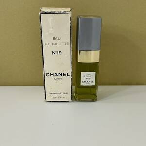 【GSA-109】1円スタート CHANEL シャネル N19 EAU DE TOILETTE オードトワレ EDT 100ml 香水 ファッションアイテム 箱付 長期保管品 現状品