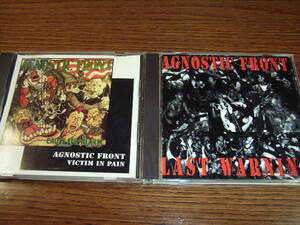 AGNOSTIC FRONT 2作★CAUSE FOR ALARM&VICTIM IN PAIN/LAST WARNING+1st EP/IRON CROSS*warzone madball cro-mags murphy