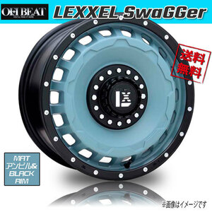 ホイール新品 4本セット OFFBEAT LEXXEL SwaGGer MATアンビル&BLACKRIM 16インチ 5H139.7 5.5J+0 110.2 業販4本購入で送料無料