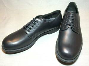 新品 プラダ レザー ドレス シューズ 7.5 黒 ブラック PRADA 本革 靴 短靴
