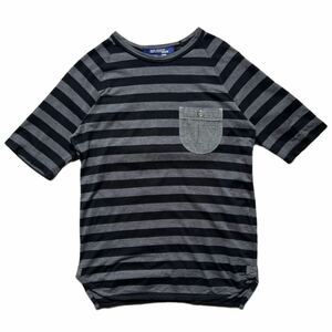 Rare AD2012 JUNYA WATANABE MAN striped raglan sleeve T-shirt COMME des GARCONS archive collection Japanese label ジュンヤワタナベ