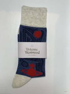 vivienne westwood ヴィヴィアンウエストウッド　 オーブマーク　ブルー メンズソックス　 新品未使用品Vivienne Westwood 紳士靴下