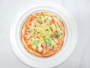 ★【直接引取不可】 食品サンプル ディスプレイ ピザ Pizza ピッツァ コーン 野菜 パン 容器付き 見本品 料理模型 飲食店 置物