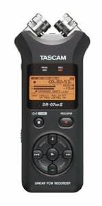 TASCAM リニアPCMレコーダー 24bit/96kHz対応 ブラック DR-07MKII(中古品)