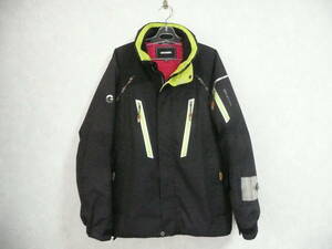 GOLDWIN ゴールドウイン 良美 メンズM 極暖スノージャケット 暖かスキージャケット BLK/YEL 身長165-175cm スノボジャケット