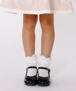 99 新品 ￥10890 組曲 Kumikyoku クミキョク 20cm フォーマル ローヒール エナメル パンプス シューズ 子供用 女の子 ブラック 黒 靴