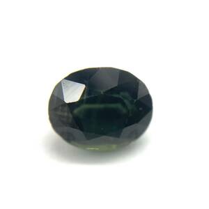 天然グリーンサファイア ルース 2.275ct ソーティング付き 約6.7×8.1×4.7mm 裸石 外し石 大粒 宝石 ジュエリー jewelry green safire