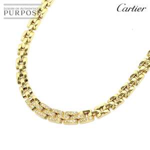 カルティエ Cartier マイヨンパンテール ダイヤ ネックレス 40cm K18 YG イエローゴールド 750 Necklace【証明書付き】 90231421