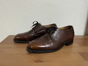 70s FLORSHEIM Uチップ レザー シューズ 7 3E 25 EEE 70年代 ヴィンテージ