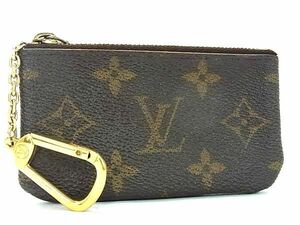 1円 ■美品■ LOUIS VUITTON ルイヴィトン M62650 モノグラム ポシェット クレ コインパース コインケース 小銭入れ ブラウン系 AZ3926