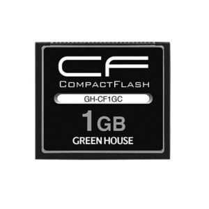 送料無料メール便 コンパクトフラッシュ CFカード 133倍速 1GB ハードケース付き グリーンハウス GH-CF1GC/0252