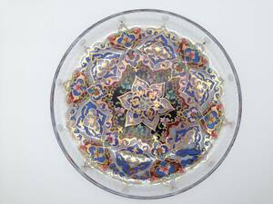 パシャバチェ プレート デコレーション Pasabahce 皿 珍しい2層絵柄