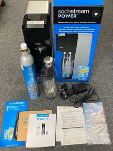 動作美品 SodaStream ソーダストリーム ソース パワー スターターキット ブラック