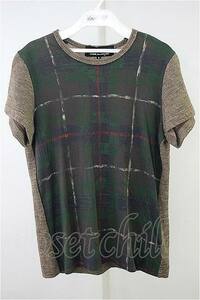 tricot COMME des GARCONS チェックウール半袖Tシャツ T-20-09-14-019-CD-TO-OD-ZH