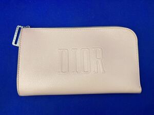 Christian Dior クリスチャンディオール　Dior ディオール　コスメポーチ　L字型ファスナー　ポーチ　ピンク