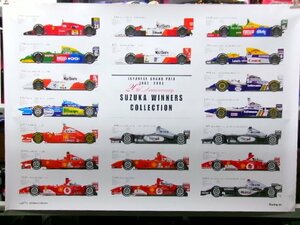 鈴鹿サーキット レーシングオン 1987-2005 F1 鈴鹿ウィナーズコレクション ポスター (6143-203)