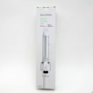 110【未使用】SALONIA サロニア セラミックカールヘアアイロン 32mm ホワイト SL-008SW