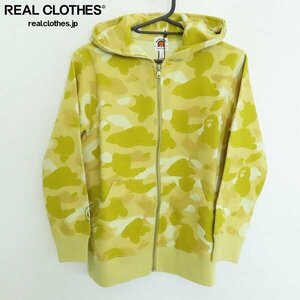 ☆【未使用】A BATHING APE/アベイシングエイプ キッズ COLOR CAMO SHARK ZIP HOODIE/カモ柄 シャーク パーカー 1K30615002/150 /060