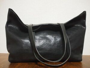 ハンドメイド本革オリジナル鞄ヌメ革★CレザーBTトートバッグ BK 808