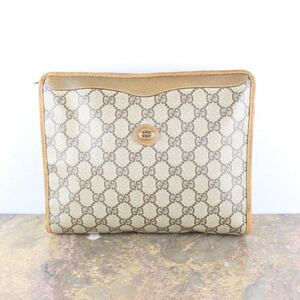 OLD GUCCI GG PATTERNED CLUTCH BAG MADE IN ITALY/オールドグッチGG柄クラッチバッグ