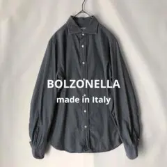 【良品】イタリア製 BOLZONELLA ボルゾネッラ ドレスシャツ S