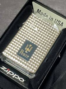 zippo ピース ダイヤカット アーマー 限定品 希少モデル 2007年製 ③ Peace Armor Case ケース 保証書付き 