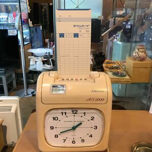 印字確認のみ現状品 AMANO タイムレコーダー AX2000P ①