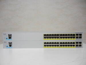 ★【中古】2台セット Cisco Catalyst 2960Lシリーズ（WS-C2960L-24PS-LL）PoE+ 初期化