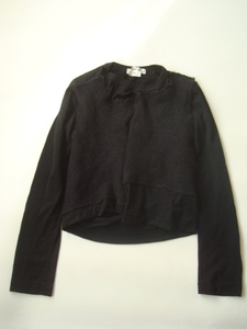 COMME des GARCONS ブラックデザインセーター sizeXS コムデギャルソン パッチワーク ウールセーター