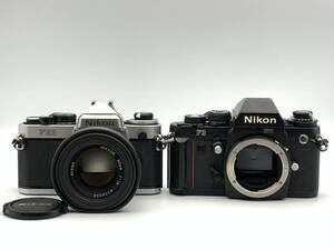 Nikon F3 ボディ / Nikon FE2 ボディ + Ai-s Nikkor 50mm f1.4 レンズ ニコン 一眼レフ フィルムカメラ 2点 ジャンク