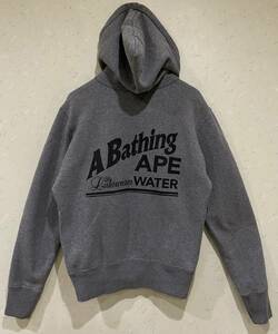 ※A BATHING APE アベイシングエイプ 裏起毛 ロゴ入り フード スウェット トレーナー M　　　　　　　　　BJBA.I