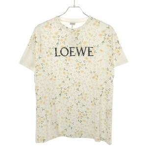 LOEWE ロエベ 20SS フラワーロゴプリントTシャツ ホワイト M S540333XAR ITIKEZB52KP4