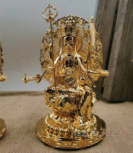 仏像 地蔵菩薩 坐像 摩六臂地蔵菩薩 真鍮 高18cm