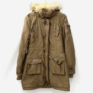 GALLARDAGALANTE ガリャンダガランテ ラクーンファー ランチモッズコート M BEIGE ベージュ AL11807BE レディース