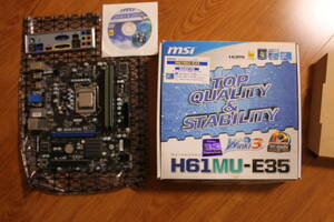 msi H61MU-E35 マザーボード i3 2100 メモリ 4GB セット LGA1155