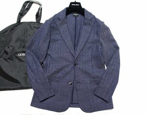 ハンガー&ケース付 22AW 極美品 GIORGIO ARMANI ジョルジオアルマーニ ヘリンボーン テーラードジャケット ヴァージンウール メンズ 50