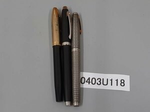 0403U118　筆記用具　万年筆　SHEAFFER シェーファー　14K など　おまとめ3本