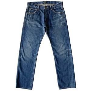 Lee×KOFI COLLECT リー 101B Denim Pants 30インチ REGULAR STRAIGHT 日本製 セルビッチデニム 両耳 レザーパッチ ヴィンテージ復刻