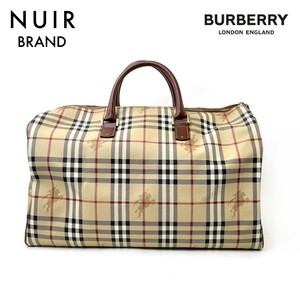 【先着50名限定!!今スグ使える3つのクーポンを緊急配布中!!】 バーバリー BURBERRY ボストンバッグ PVC ベージュ